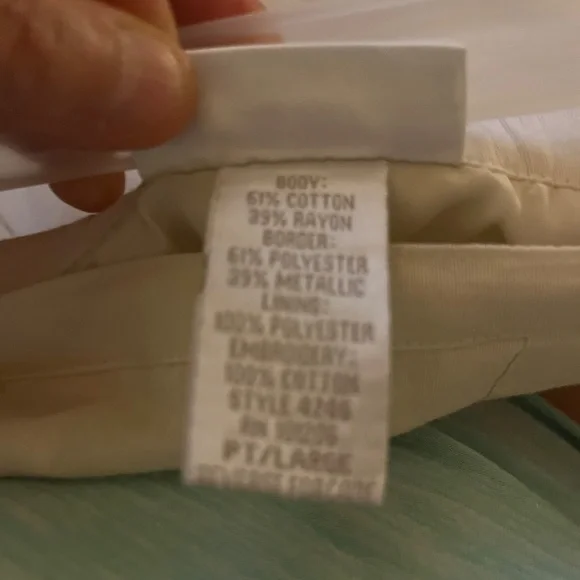 SOFT SURROUNDINGS Cotton/Rayon Skirt with Embroidering - Picture 6 of 6